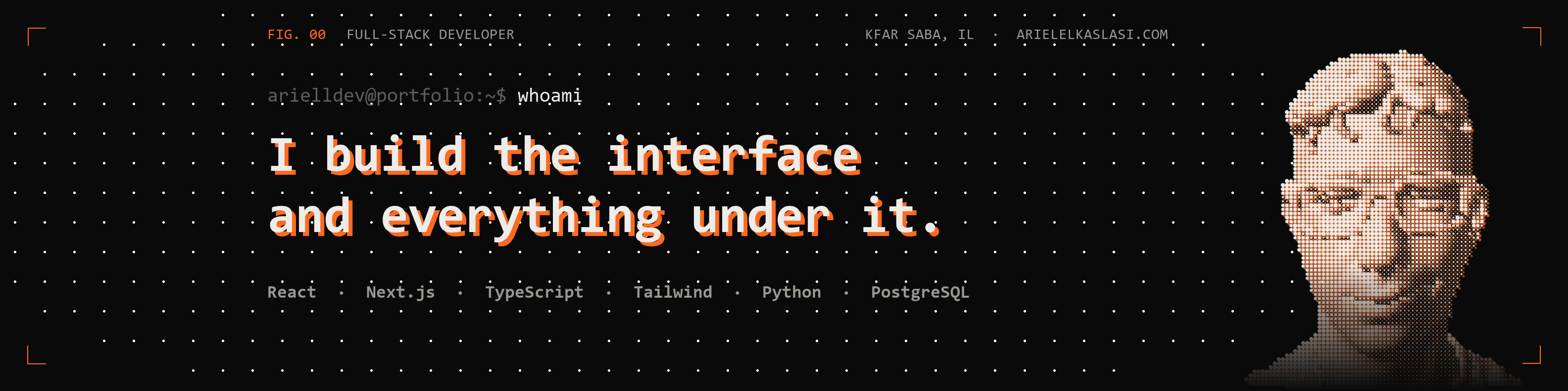 Cover: I build the interface and everything under it.